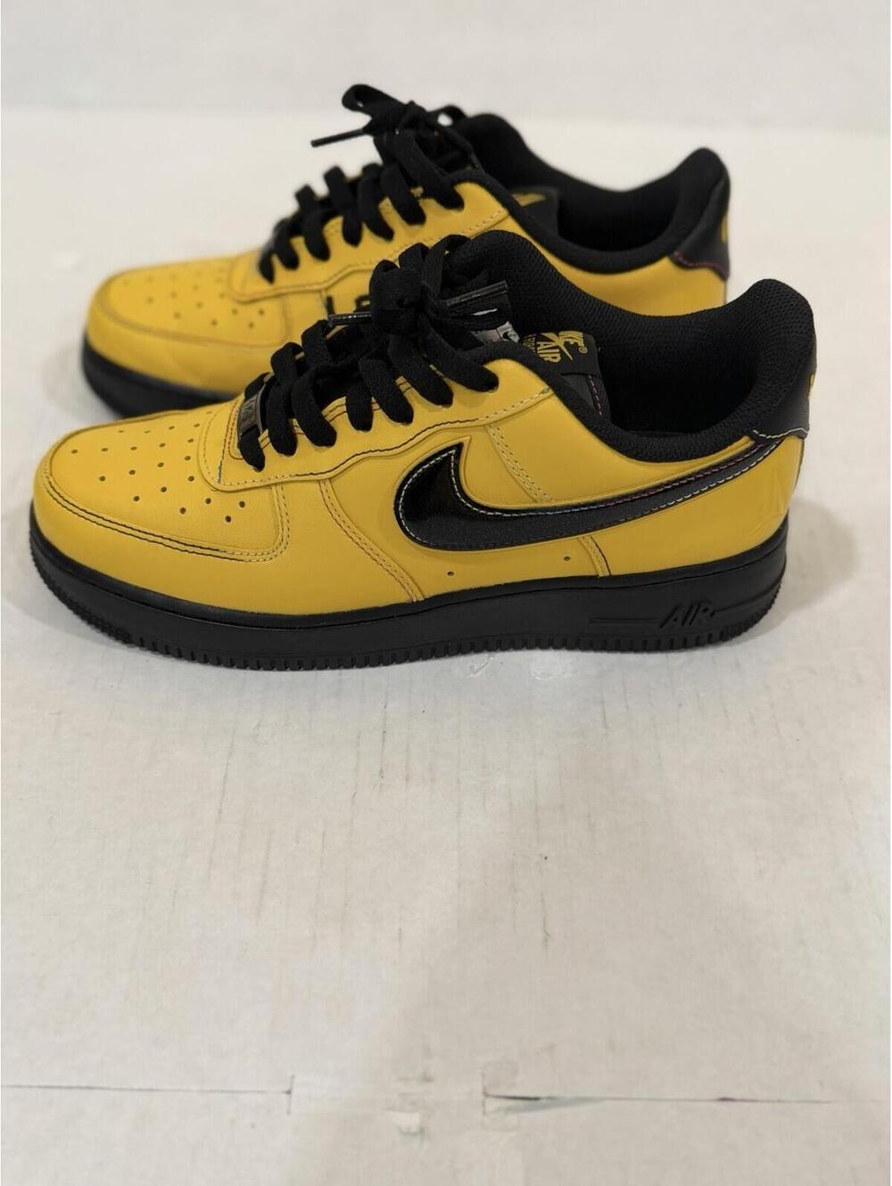 Nike Air Force 1 Low 12:AM Yellow Black Sneakers Size 10